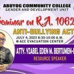 Seminar on RA 1062