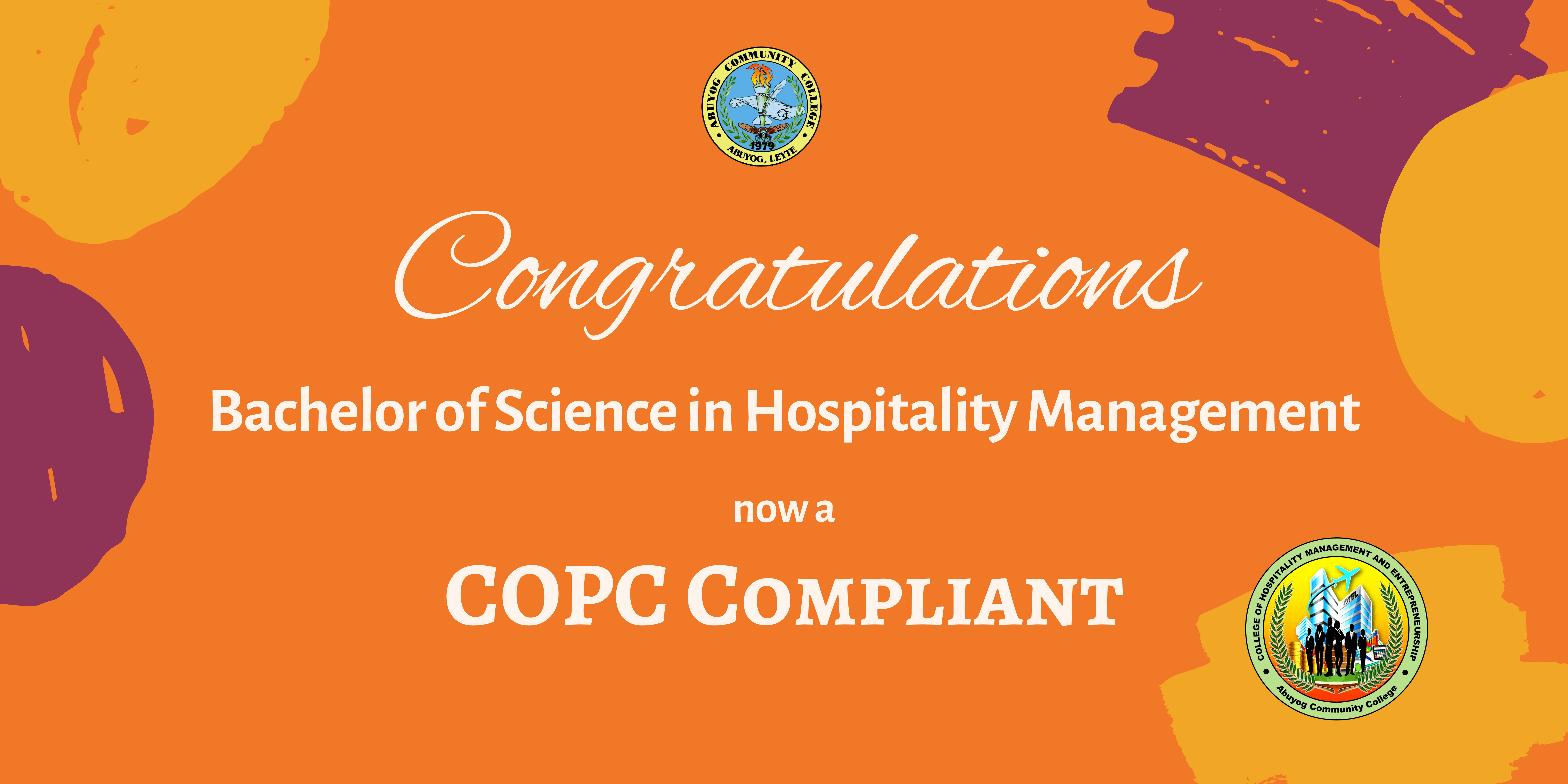 BSHM COPC Banner | Abuyog Community College